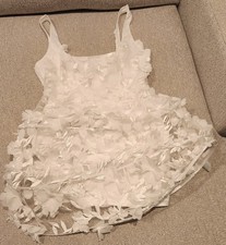 New ASOS Luxe Embellished White Mini Dress Size 8