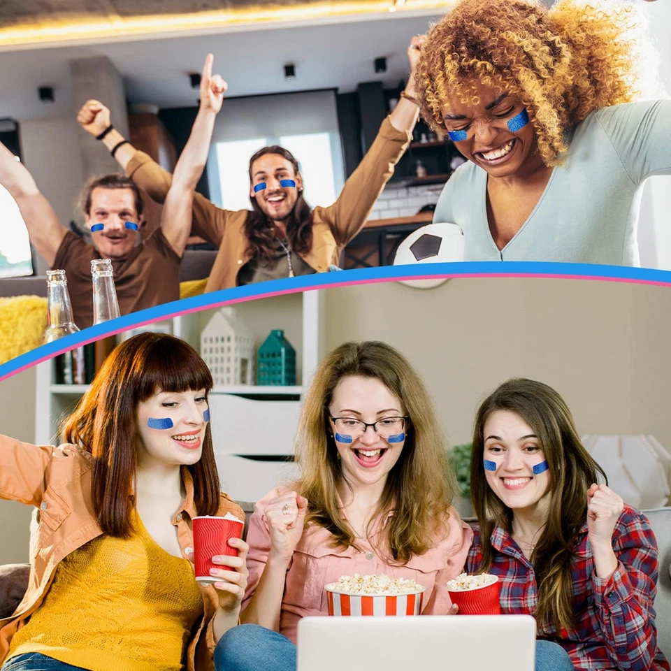 120 Pairs Eye Black Stickers for Baseball, Football, Softball Events Parties - Image 3 of 4