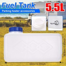 Plastic Fuel Oil Gasoline Tank 5.5l For Car Air Diesel Parking Heater White Usa