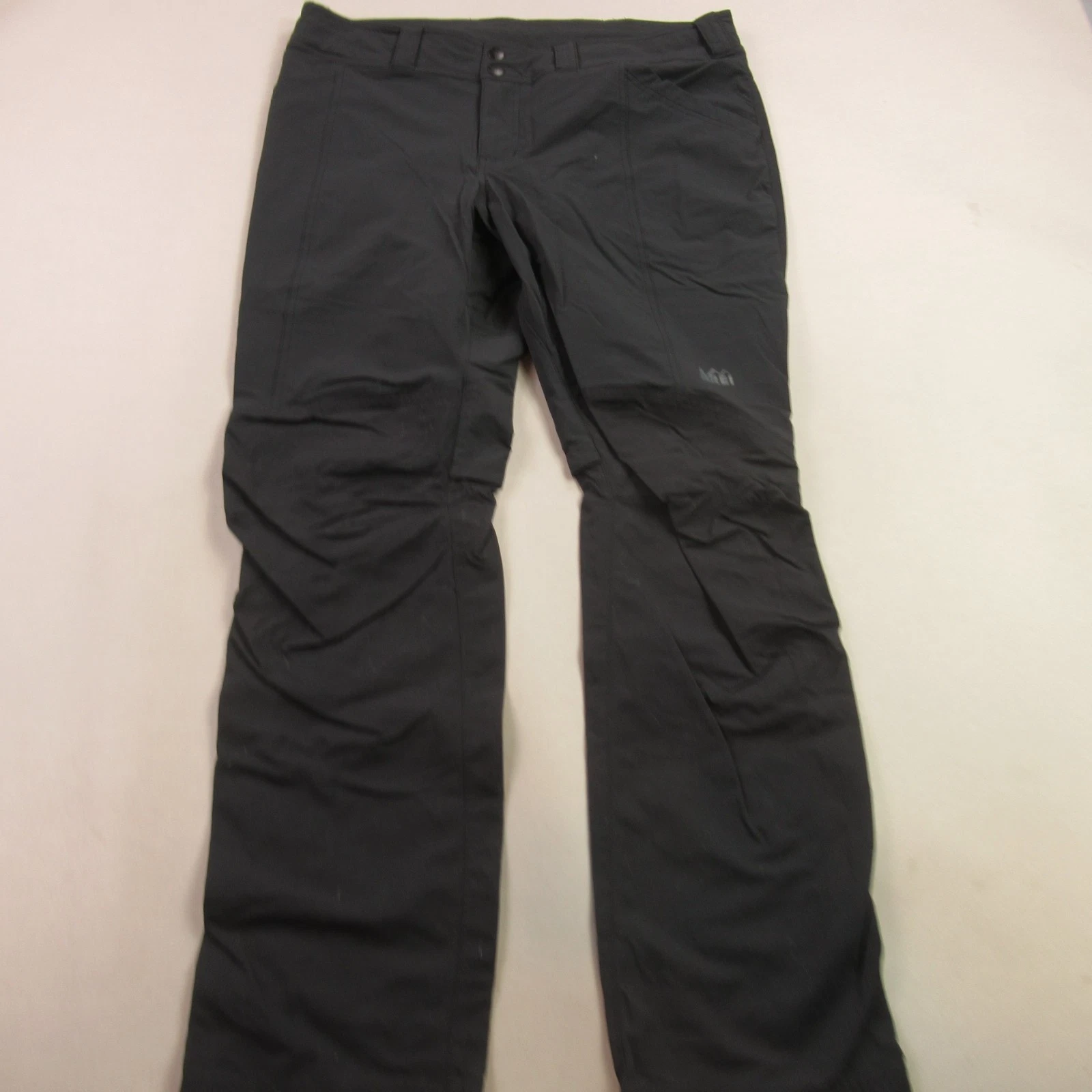 REI Pants Womens 14 Capri Cargo Pockets Hiking Casual Lightweight Black