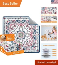 Non-Slip Waterproof Dog Pee Pads - Stylish 18"x24" Reusable Training Solution