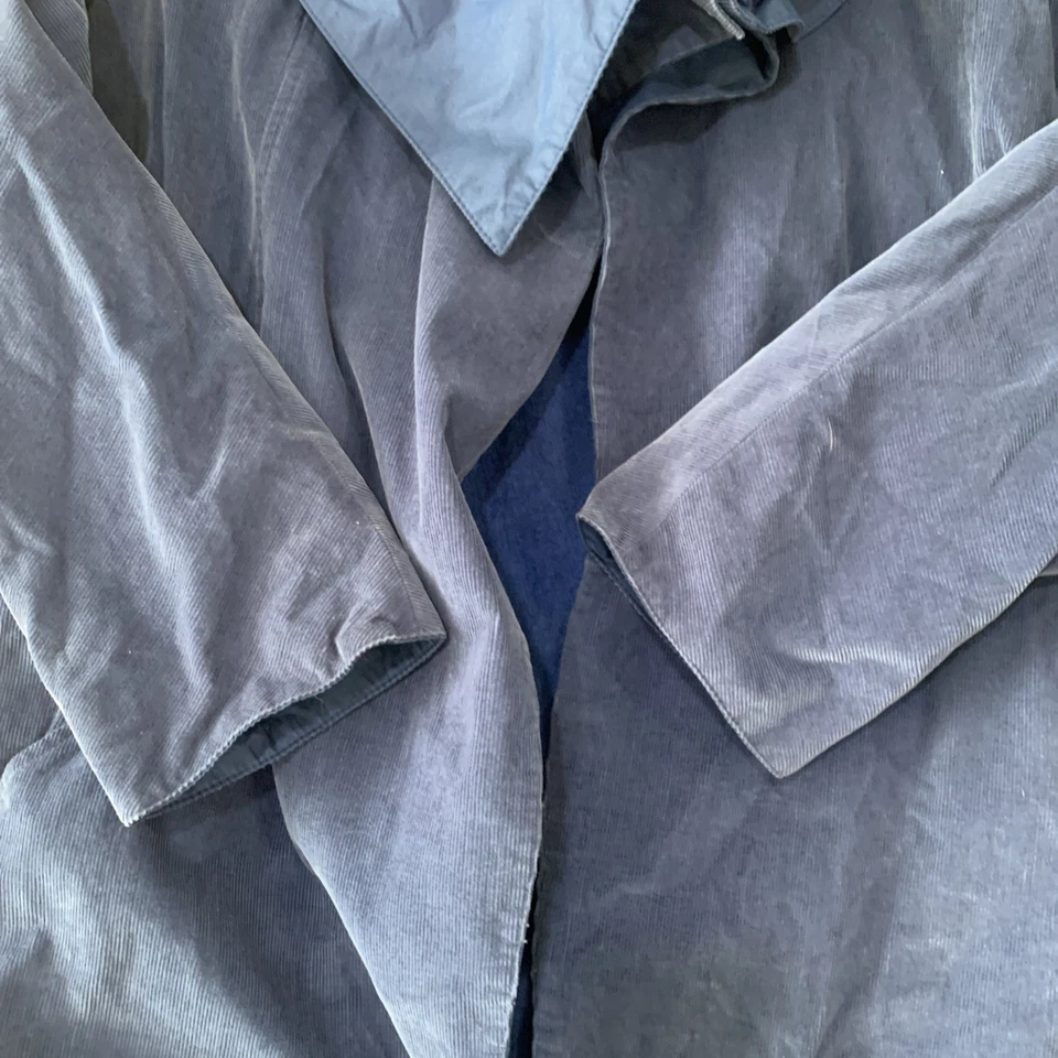 🚨ВИНТАЖНЫЙ London туман женщин Тренч - синий размер L  - Изображение 4 из 4