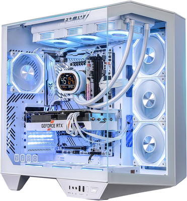 Full-Tower ATX Gaming PC Case, Back Plug-In Motherboard, Dual-Chamber, Panoramic