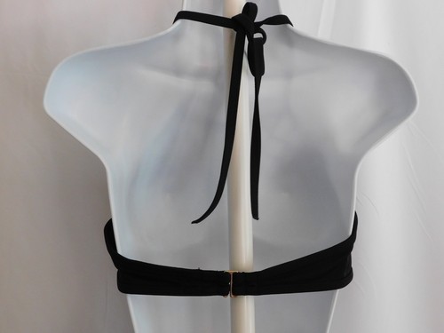 Top bikini donna nero con spalline Shade & Shore 36D taglia 36D - Foto 3 di 8