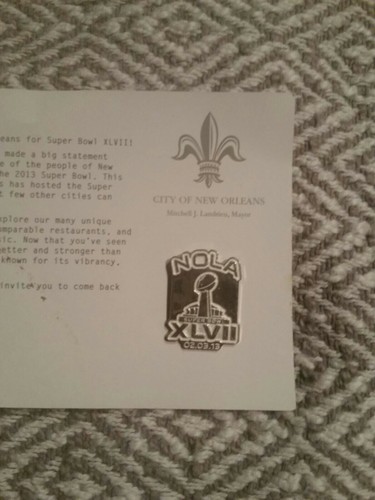 SUPER BOWL 47 XLVII New Orleans NOLA Lapel Pin 2/3/2013 - Picture 2 of 4