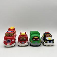Vtech go go smart wheels Lot Of 4 Cars Police Firetruck Police Toy