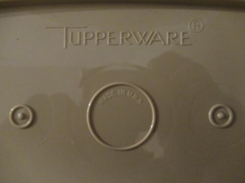 Vintage Tupperware Servette Chip N Dip Veggie Tray Set Almond - Picture 7 of 11