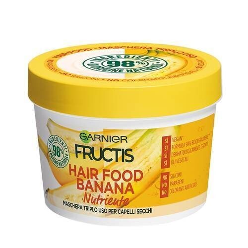 Fructis Hair Food Banane Masque Capillaire Nutriment Garnier 390ml