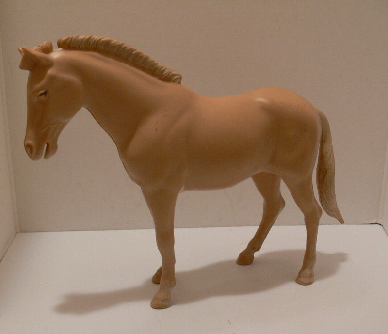 Vintage 1965 JOHNNY WEST MARX PANCHO HORSE PONY Beige BOTW Toy Cowboy