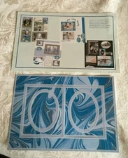 CREATIVE MEMORIES KIT BLUE OVAL PICTURE FRAMES STICKERS Reversible *