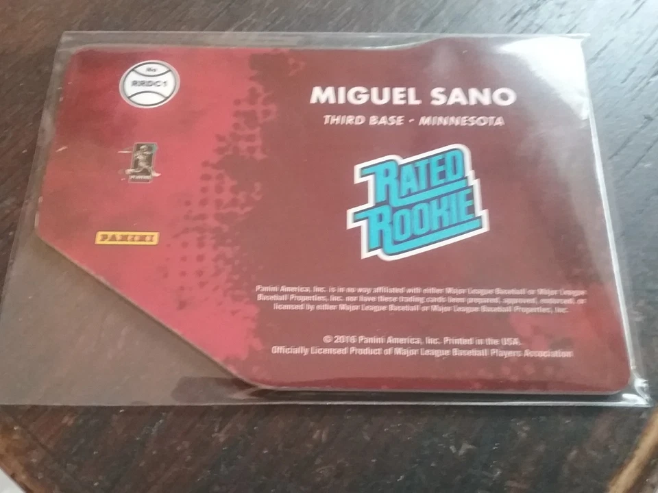 Miguel Sano RC SP blue die cut 80 / 999 2016 Donruss LA ANGELS # r r d c i - Image 2 of 2