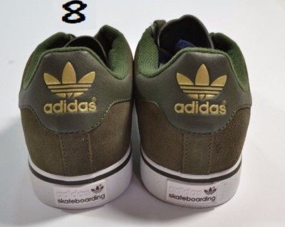 Adidas CAMPUS VULC Olive White Metallic Gold Skate Discounted (180) Men's  Shoes | eBay