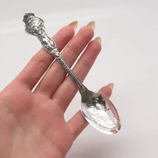 925 Sterling Silver Antique R. Wallace & Sons Mfg. Co "Old State House" Spoon