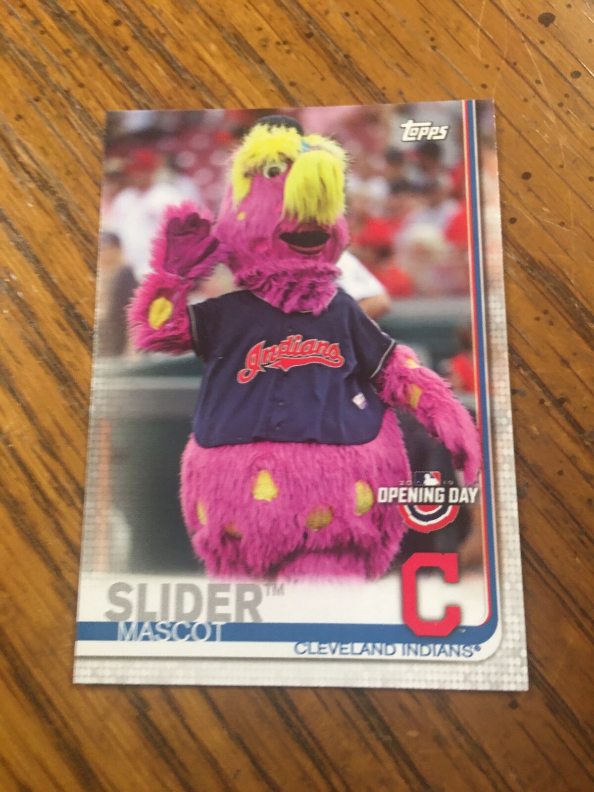 2019 Topps Opening Day Mascots #M-2 Slider - Cleveland Indians