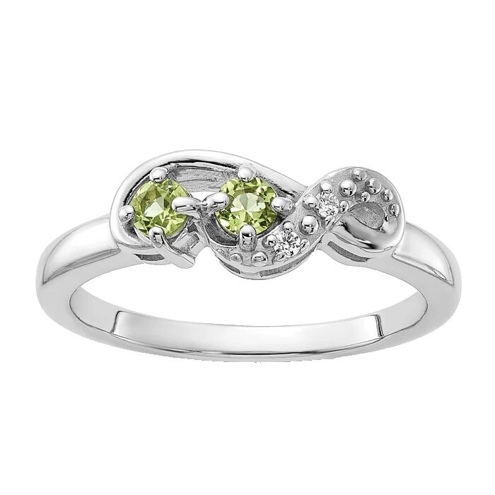 Peridot Stone Fashion Rings