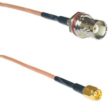 RG316 BNC FEMALE SM BULKHEAD to SSMA Male RF Cable Rapid-SHIP LOT
