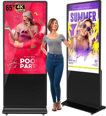 65-inch Touch Digital Signage Interactive Monitor  Touchscreen LCD Indoor Floor