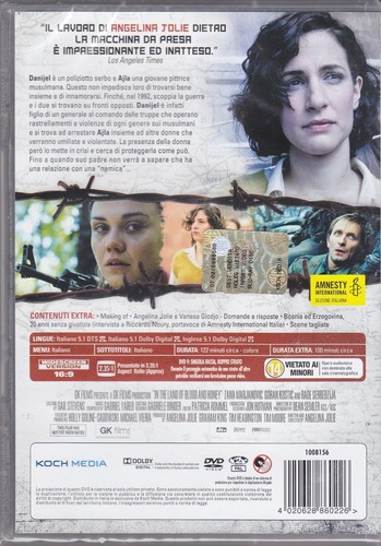 DVD EN LA TIERRA DE SANGRE Y MIEL de Angelina Jolie nuevo sellado 2011 - Imagen 2 de 2