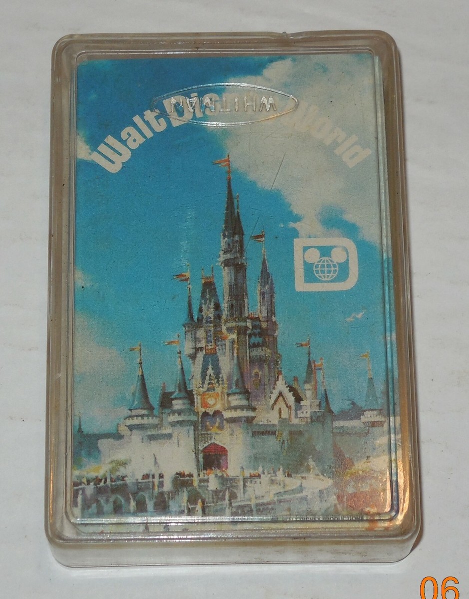 Vintage 70's 80's Walt Disney World Exclusive Deck of Playing