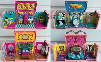 Polly Pocket Dream Builders Küche Badezimmer Schlafzimmer Deluxe Manison Vintage