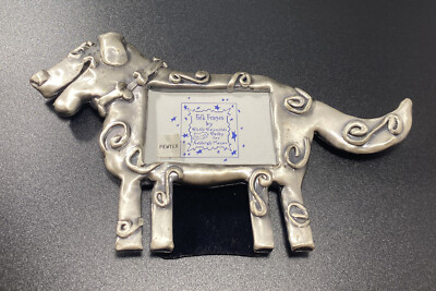 1997 Folk Frames by Ruth Reynolds Darby for Ashleigh Manor Pewter Dog