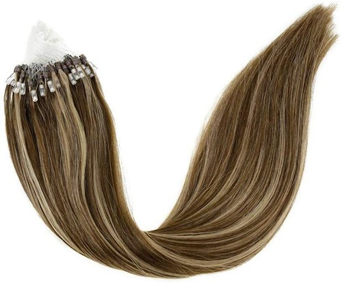 Micro Ring Loop Tip Remy Human Hair Extensions Silky Straight Micro Bead Link US - Picture 67 of 84