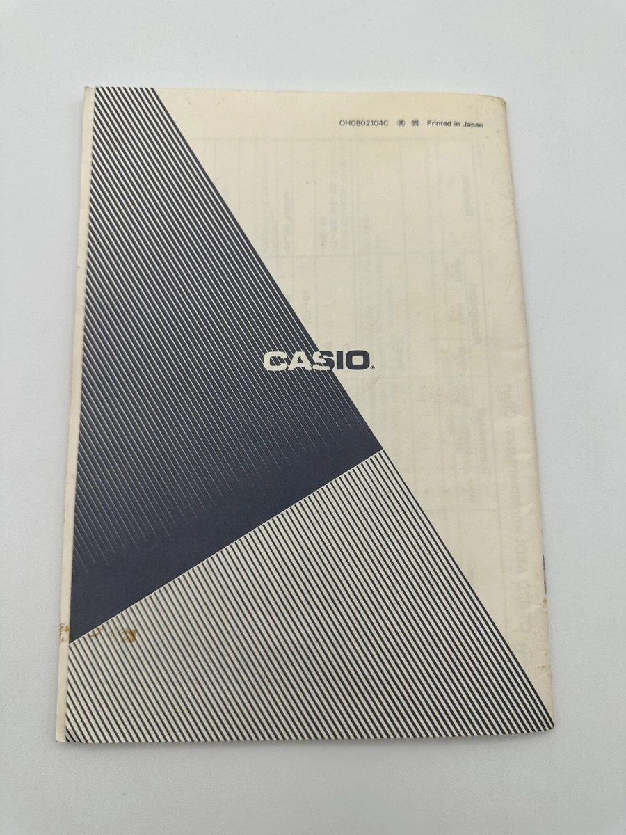 Casio ct 670 manual hot sale
