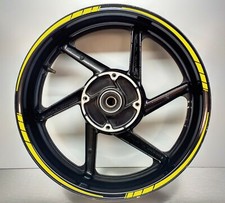 Yellow Tapered Motorcycle Wheel Rim Tape stickers bike decal 10mm width 003