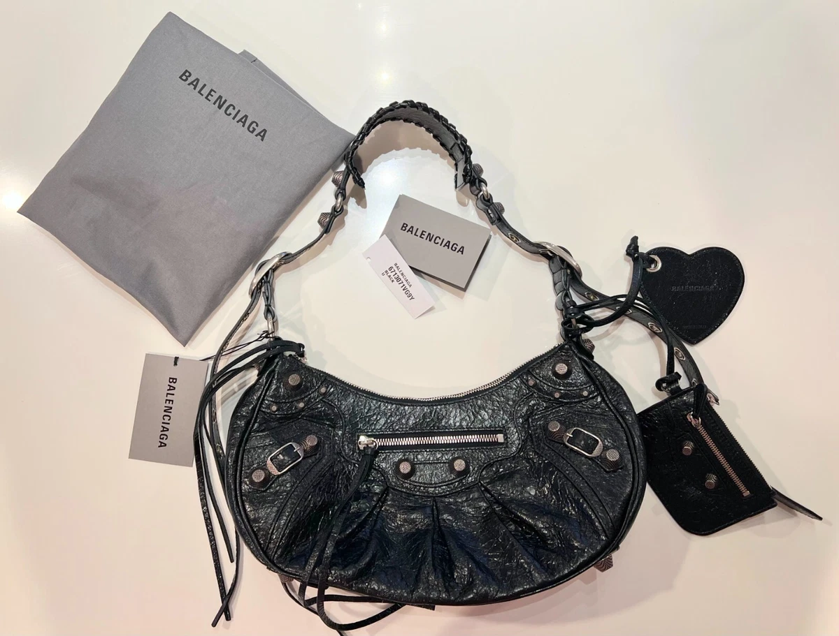 Balenciaga Classic City Shoulder Bag Mini Black in Lambskin with