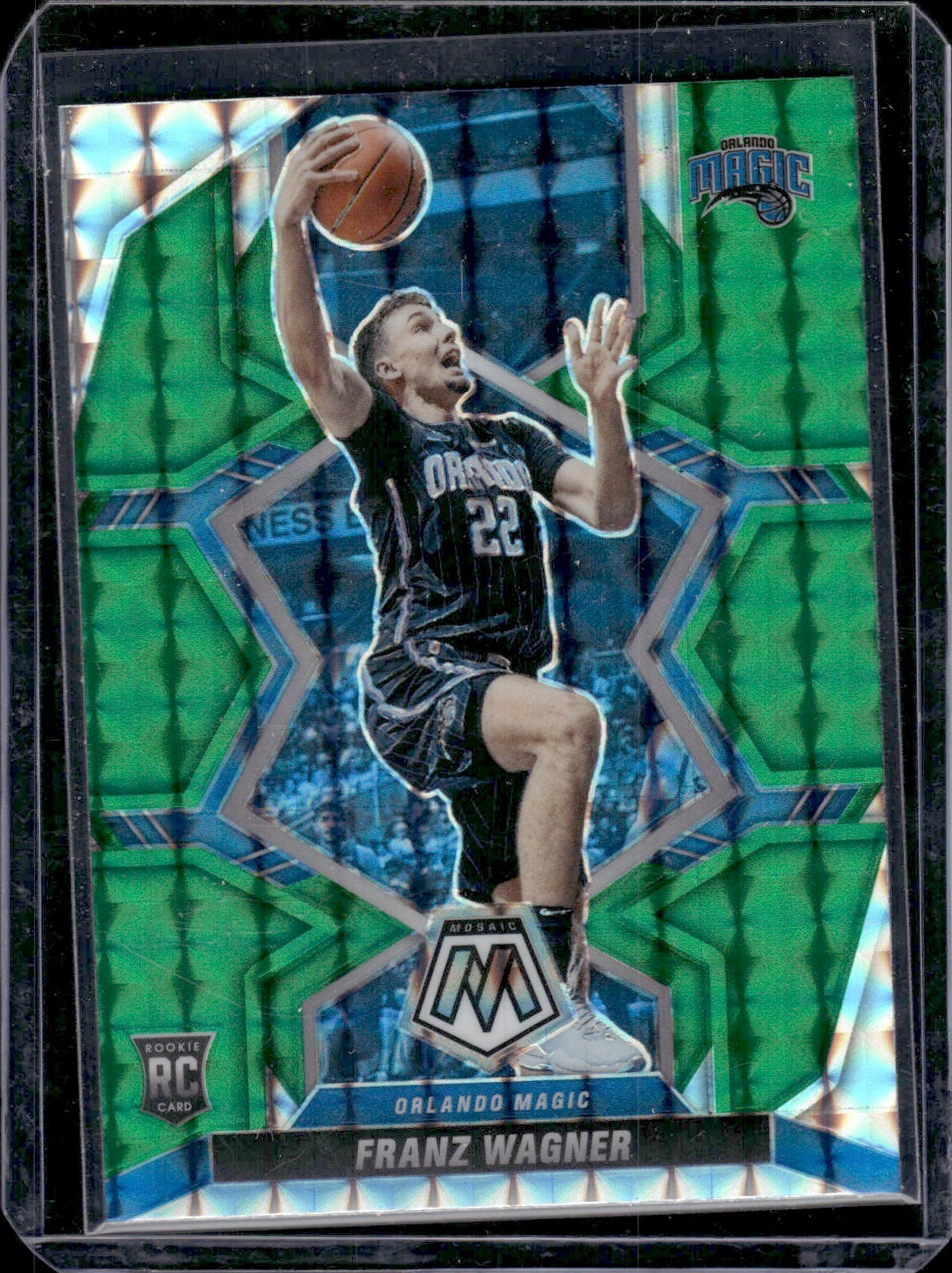 Franz Wagner Rookie 2021-22 Mosaic Green Mosaic Prizm RC #220 - Orlando Magic