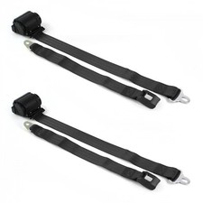 Amc Eagle 1979 - 1987 Standard 2pt Bk Retract Bucket Seat Belt Kit-2 Belts