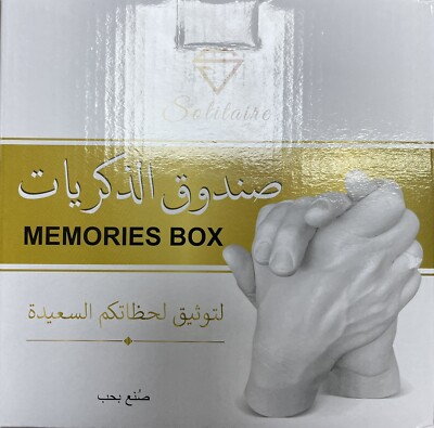 Memories Box Keepsake Hands Casting Kit | DIY Plaster Statue Molding...