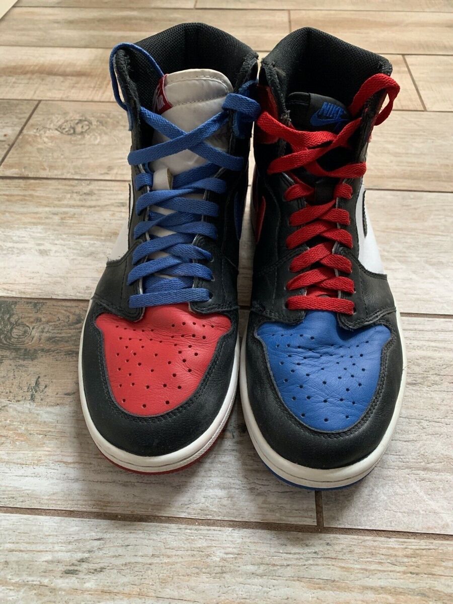 NIKE Air Jordan 1 Retro High Top 3 Red White Black Blue OG Size 9