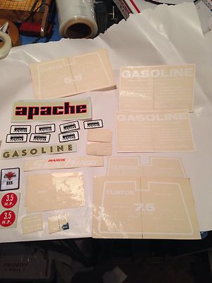 Clinton engine decal WATER  SLIDE And Stickon Outboard Motor RARE ORIGINALS K