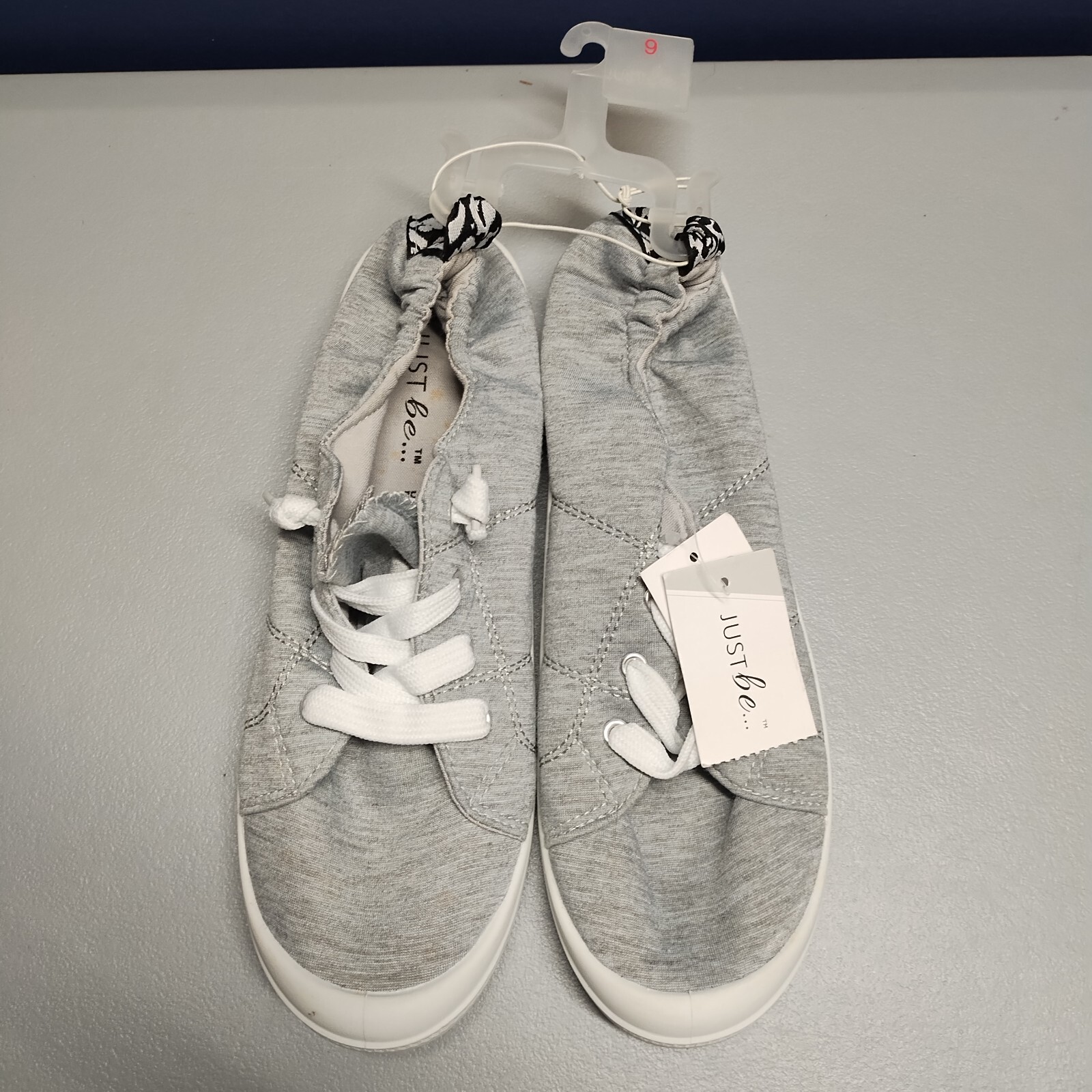 Lotto 2 scarpe casual Just Be donna taglia 9 grigie multi basse punta tonda stringate