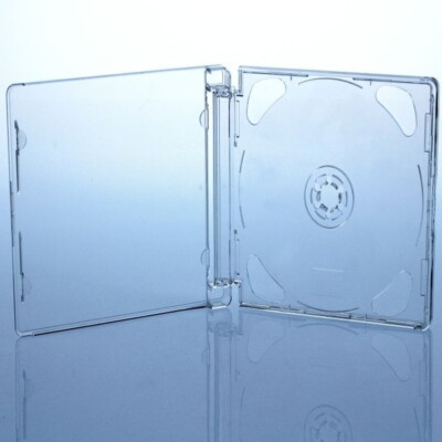 Doppel Standard CD Super Jewel Box mit Flip Tray 10,4 mm Hülle für 2 Discs SET
