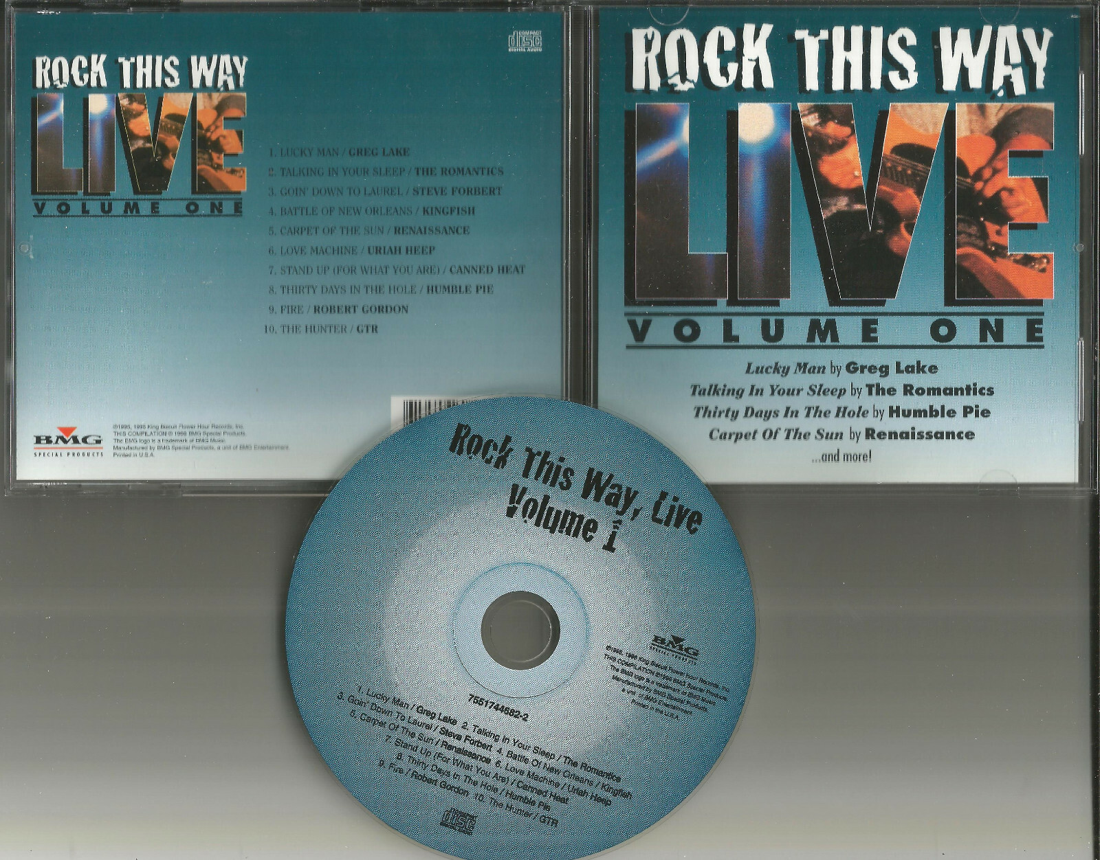 LIVE  CD CANNED HEAT Humble Pie URIAH HEEP Romantics STEVE FORBERT Robert Gordon