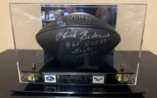 Chuck Bednarik signed Wilson Authentic NFL Football Auto w/