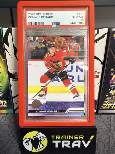 PSA 10 2023-24 Upper Deck Hockey Young Guns #451 Connor Bedard RC Rookie