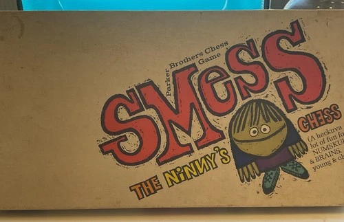 Vintage 1970 SMESS The Ninny’s Chess - Board Game COMPLETE Parker Brothers