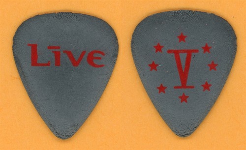 +Live+ Ed Kowalczyk Vintage Guitar Pick - 2001 V Tour