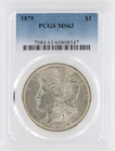 1879 Morgan Silver Dollar PCGS MS63 S$1 Philadelphia Minted No Reserve