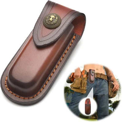 TNSLAND 1 Stück Messertasche für Gürtel Taschenmesser Tasche Messerscheide Le