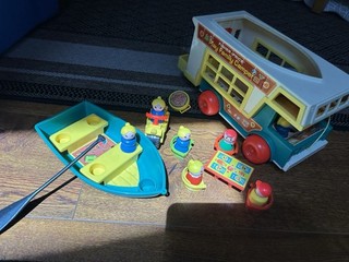 Vintage Fisher Price LP Play Family Camper 1972 #994 Original Set Near Complete
