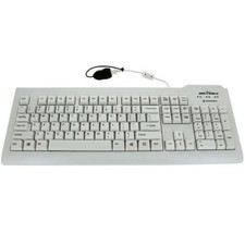Seal Shield Silver Seal Medical Grade Waterproof Keyboard White