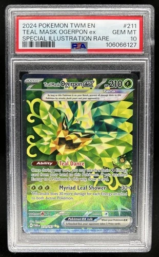 2024 Pokemon Twilight Masquerade Teal Mask Ogerpon ex #211/167 PSA 10 GEM MINT