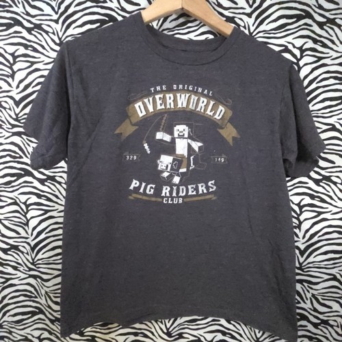 AUC99 0523 Thrifted Youth XL Grey Minecraft T-Shirt PREVOWN0