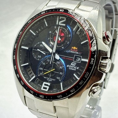 Casio Edifice EFR-528RB Red Bull Quartz Men's Watch Vintage Free Shipping