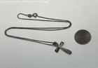 925 Sterling Silver Cross Pendant Box Chain Necklace 3.1g — photo 2