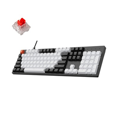 C2 Full Size 104 Keys Wired Mechanical Gaming Keyboard for Mac Layout with Ga...